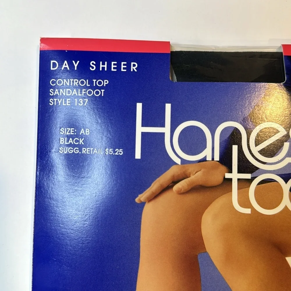 Sheer black pantyhose